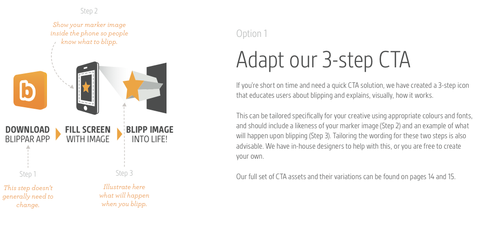 Blippar 3-step