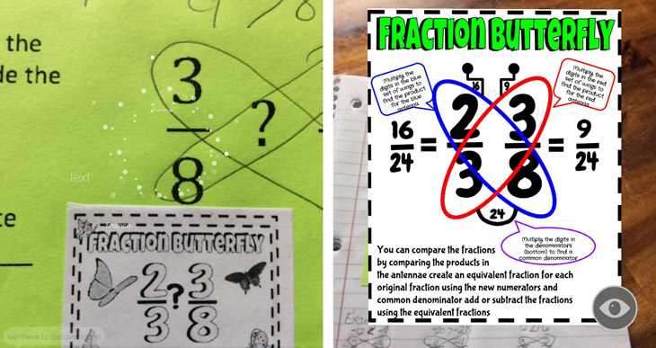 Fractions augmented reality education blipp